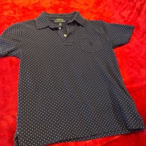 Boys polka dot polo by Ralph Lauren size 8.
